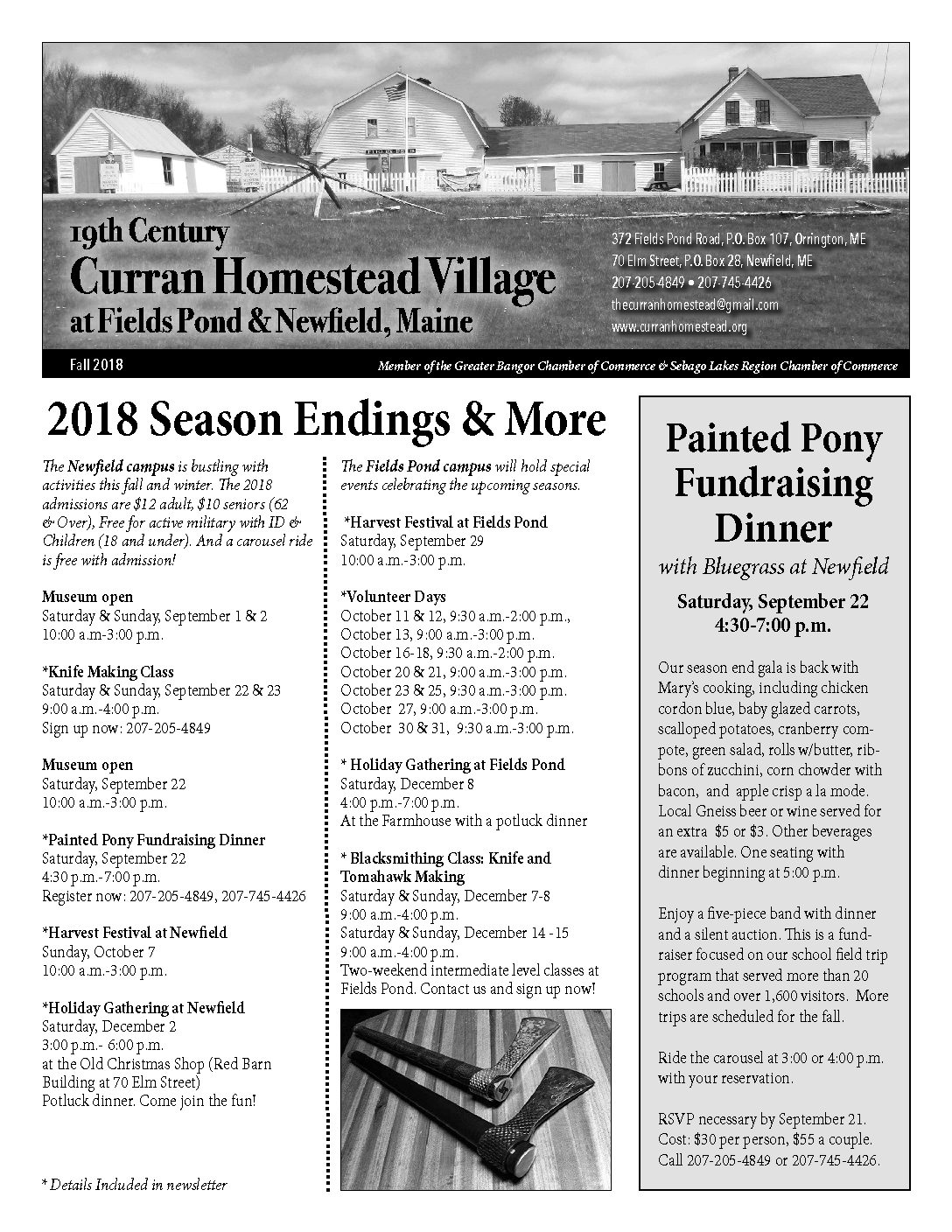 Curran Newsletter, Fall, 2018