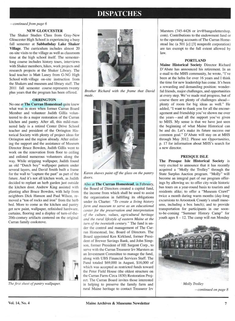 Curran, MAM Article, Kitchen Renovation, Nov. 2011