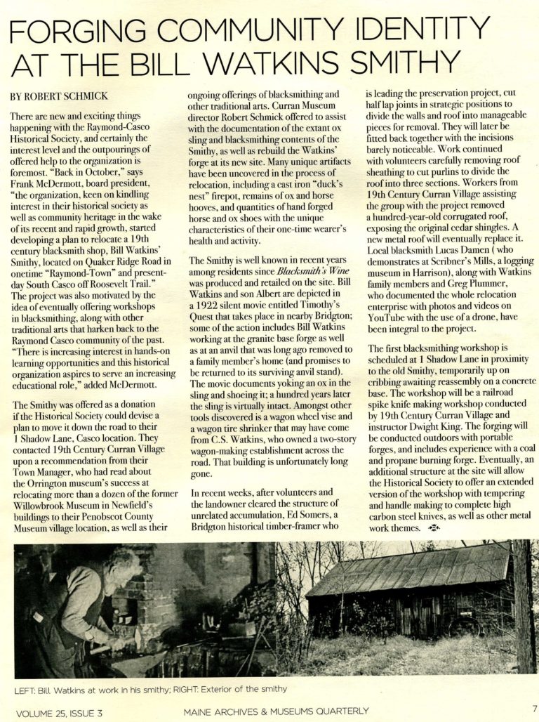 Forging An Identity, MAM Quarterly, Aug. 2022, 3