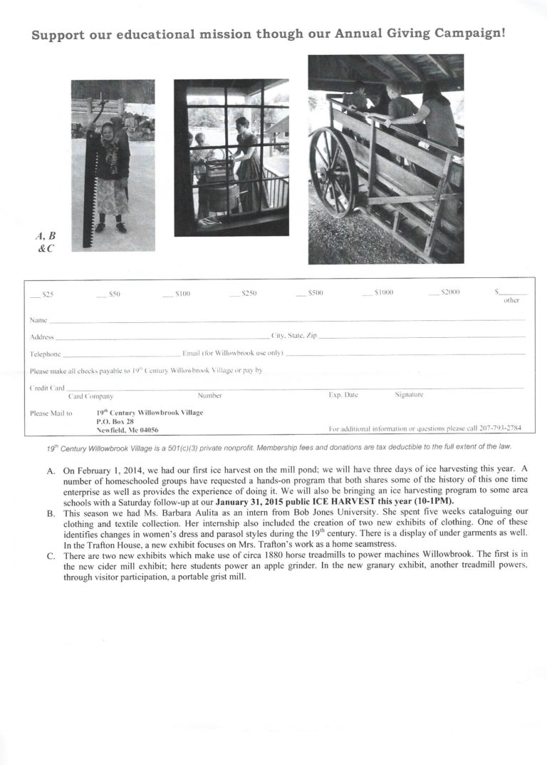 Willowbrook, Newsletter, December 2014, 5
